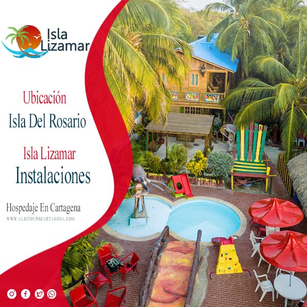 Portada Hotel Isla Lizamar, Hotel en cartagena, Hotel isla del Rosario, alojamiento Isla del Rosario, Albitours, Isla del Rosario, Hotel Isla Lizamar